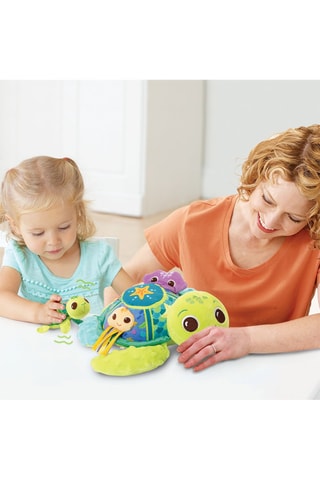 Peluche maman tortue avec son inséparable bébé - Dès 6 mois