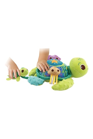 Peluche maman tortue avec son inséparable bébé - Dès 6 mois