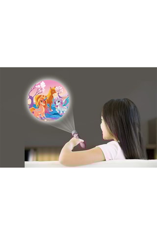 Projecteur à histoires et lampe torche licorne - Dès 3 ans