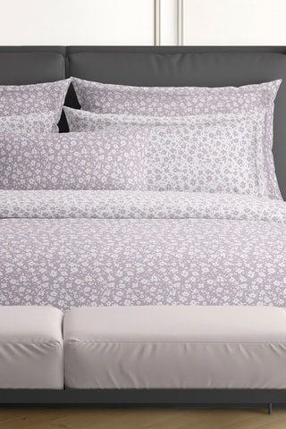 Drap-housse en satin de coton 200 fils/cm² Les Yeux de Suzanne - Lavande