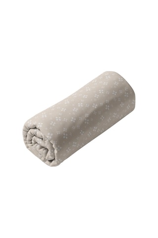 Drap-housse en satin de coton 200 fils/cm² Mirabelle - Taupe