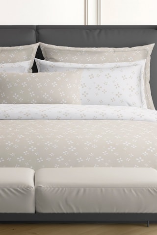 Drap-housse en satin de coton 200 fils/cm² Mirabelle - Taupe