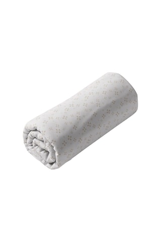 Drap-housse en satin de coton 200 fils/cm² Mirabelle - Blanc