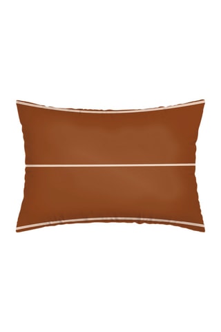 2 taies d'oreiller en satin de coton 80 fils/cm² Margaux - Marron