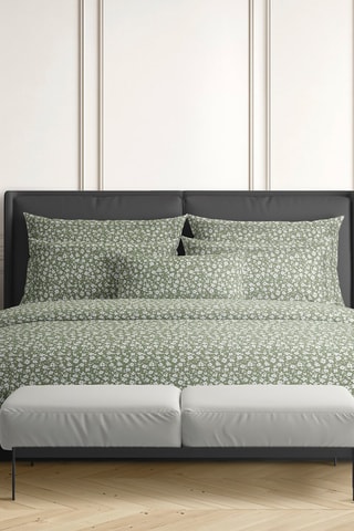 Parure de couette en satin de coton 200 fils/cm² Les Yeux de Suzanne - Vert