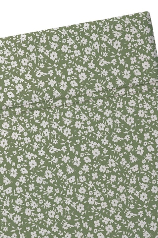Drap plat en satin de coton 200 fils/cm² Les Yeux de Suzanne - Vert