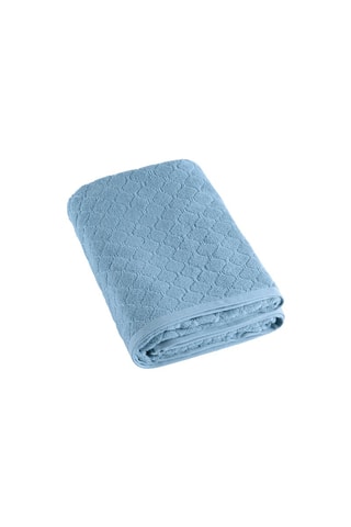 Drap de bain 570 g/m² - Bleu - 100 x 150 cm