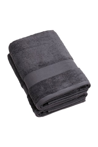 2 draps de bain 570 g/m² - Gris Foncé -  70 x 140 cm