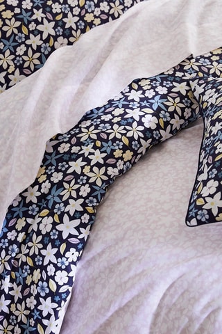 Drap plat en satin de coton 200 fils/cm² Etoile de Printemps - Mauve