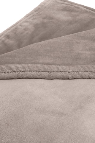 Plaid polaire Uni en molleton de flanelle Uni - Taupe - 180 x 220 cm