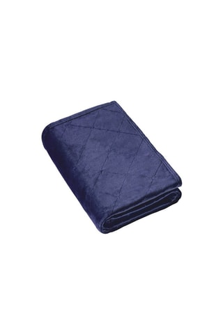 Plaid Diamond - 220 x 250 cm - Bleu foncé