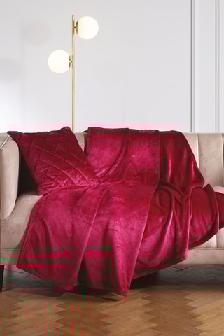 Plaid Diamond - 220 x 250 cm - Bordeaux