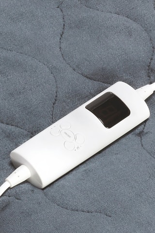 Plaid chauffant en flanelle - Gris - 180 x 130 cm