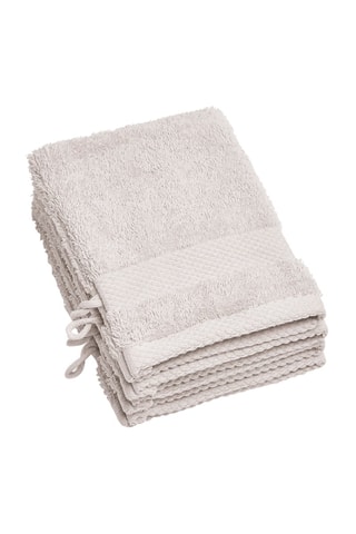 4 gants de toilette - Sable