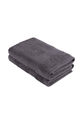 2 torchons - Gris foncé