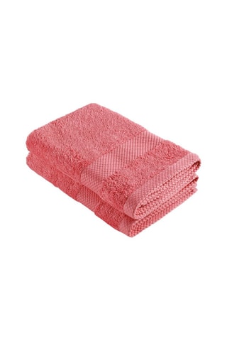 2 torchons - Rose hibiscus