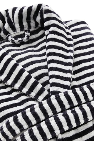 Peignoir avec col châle Nice - Bleu foncé