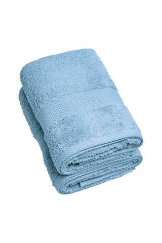 2 serviettes de toilette - 50 x 100 cm - Ciel