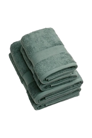 4 serviettes - Vert bouteille