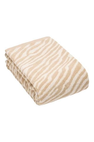 Drap de bain Zèbre - Taupe - 90 x 180 cm