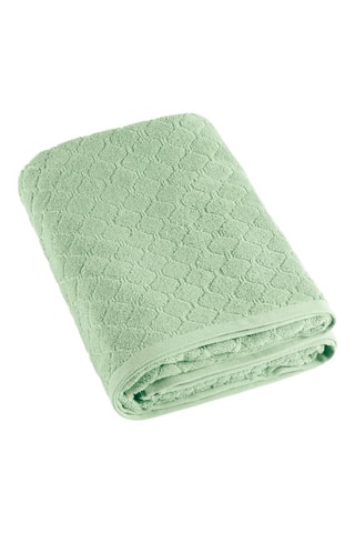 Drap de bain Jacquard - Vert - 100 x 150 cm