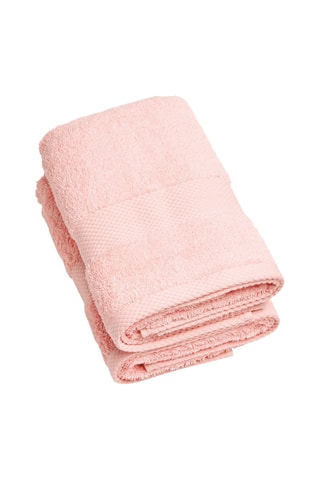 2 serviettes de toilette - Saumon - 50 x 100 cm 