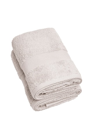 2 serviettes de toilette - Sable - 50 x 100 cm 