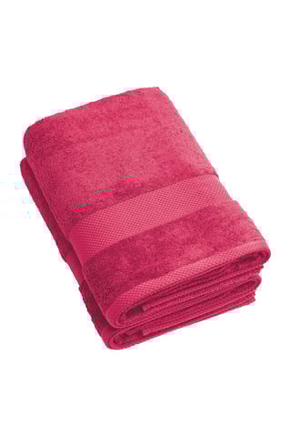 2 draps de bain - 70 x 140 cm - Fuchsia
