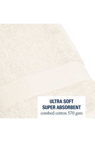 4 gants de toilette - Ivoire