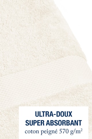 4 gants de toilette - Ivoire