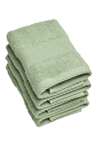 4 serviettes invités - Vert - 30 x 30 cm