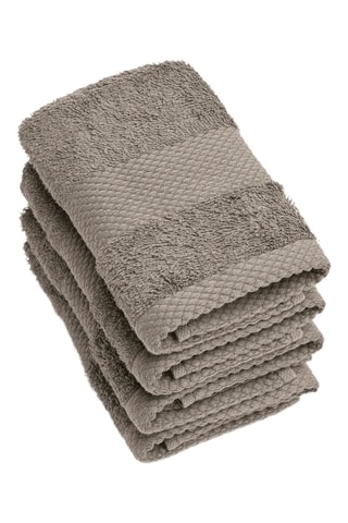 4 serviettes invités  - Marron - 30 x 30 cm