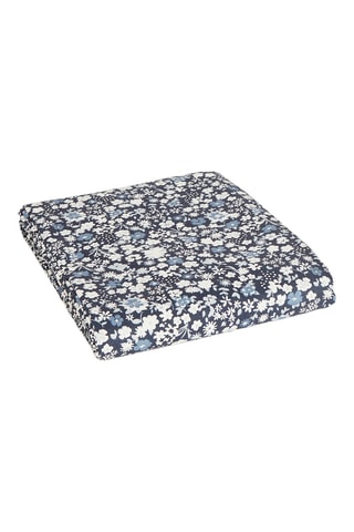 Nappe antitache rectangulaire Fleurs de nuit - Bleu