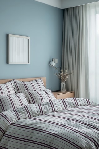 2 taies d'oreiller en satin de coton Elsa - 80 fils/cm² - Mauve