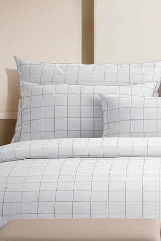 2 taies d'oreiller en satin de coton Noa - 80 fils/cm² - Blanc