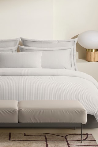 2 taies d'oreiller en percale de coton Toulouse - 80 fils/cm² - Gris