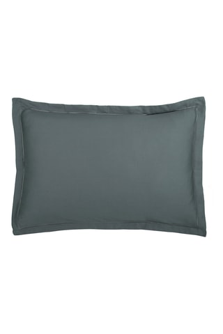 2 taies d'oreiller en satin de coton Uni - 80 fils/cm² - Gris