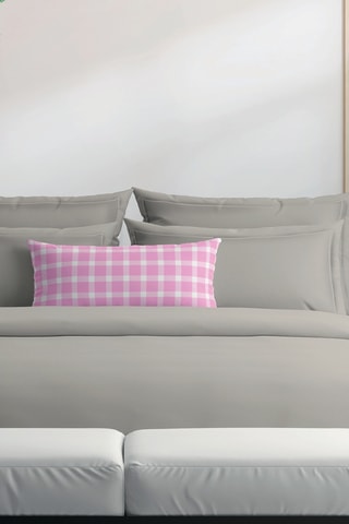 2 taies d'oreiller en satin de coton Uni - 80 fils/cm² - Taupe