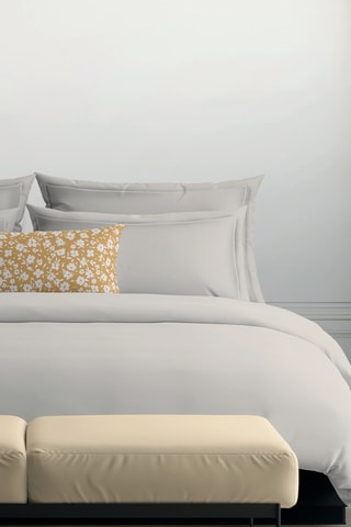 2 taies d'oreiller en satin de coton Uni - 80 fils/cm² - Taupe