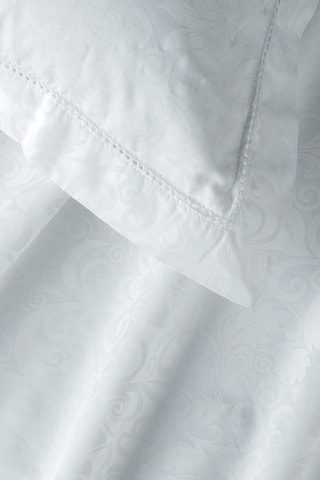 2 taies d'oreiller en satin de coton Mélodie impériale - 160 fils/cm² - Blanc