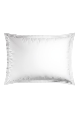 2 taies d'oreiller en satin de coton Antibes - 80 fils/cm² - Blanc