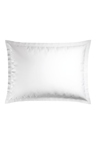 2 taies d'oreiller en satin de coton Antibes - 80 fils/cm² - Blanc