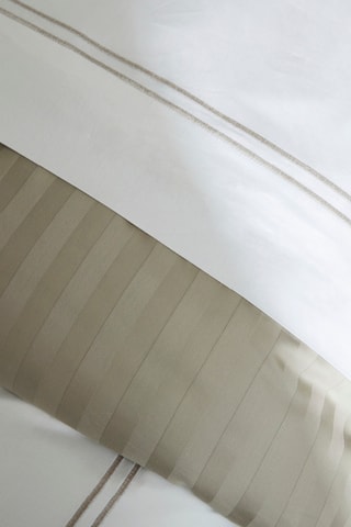 2 taies d'oreiller en satin de coton Antibes - 80 fils/cm² - Taupe