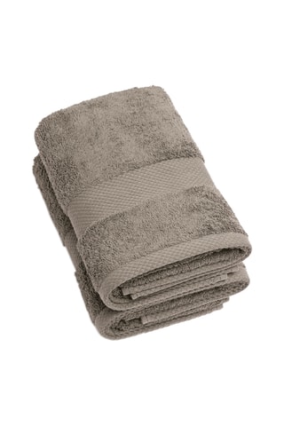 2 serviettes de toilette - Marron - 50 x 100 cm