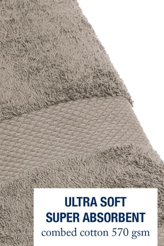 2 serviettes de toilette - Marron - 50 x 100 cm