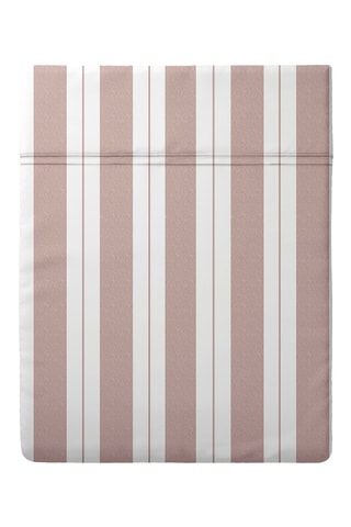 Drap plat en satin de coton Chloé - 80 fils/cm² - Vieux rose