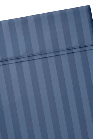 Drap plat en satin de coton - 80 fils/cm² - Bleu