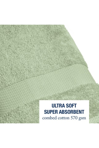 Drap de bain - Vert - 70 x 140 cm