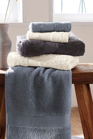 Drap de bain - Bleu - 70 x 140 cm