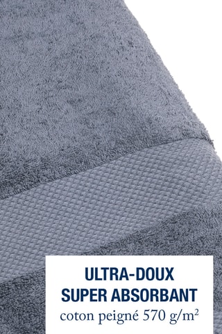 Drap de bain - Bleu - 70 x 140 cm